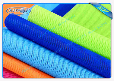 हरे / नीले पैकेज सामग्री पीपी गैर बुना कपड़ा Spunbond 80gsm विभिन्न रंग