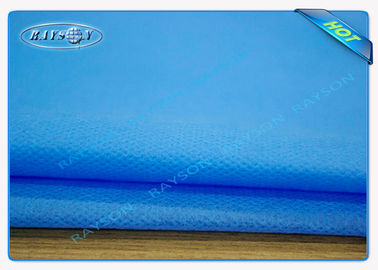 Blue SMS Non Woven Medical Fabric For Surgical Gowns / Operating Towel
