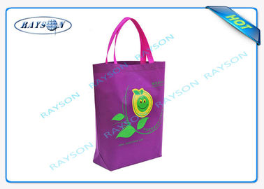 पर्यावरण के अनुकूल पॉलीप्रोपाइलीन गैर बुना शॉपिंग बैग मुद्रण पैटर्न गैर बुना कपड़ा बैग के साथ