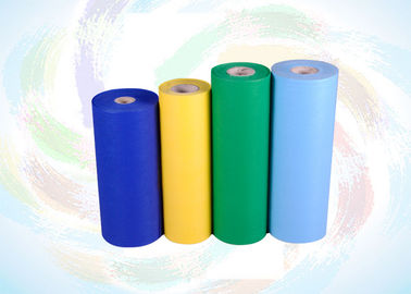 Colorful PP Spunbond Non woven Disposable Bed Sheet 40 GSM Environmental friendly