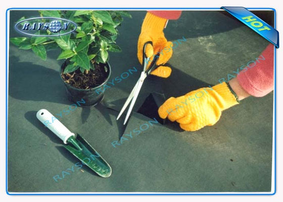 3% यूवी संरक्षण 10 साल की गारंटी कृषि गैर बुना कवर काले रंग में Spunbond