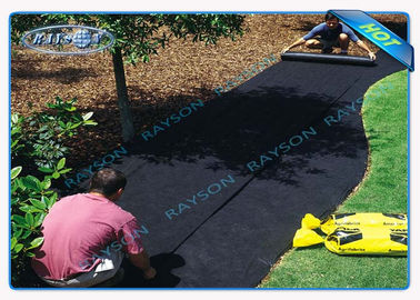 40gsm Black Non Woven Landscape Fabric for Garden Cover , 1.5 % UV - Resistance