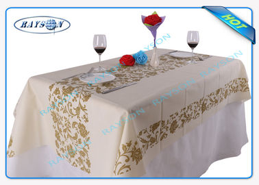 Customized Logo Disposable Non Woven Tablecloth For Italian Hotel