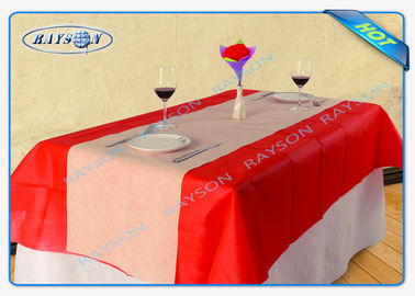 Various Colors 120cm * 140 cm Heat Resistant Home Used Antifouling No Odor TNT Tablecloth