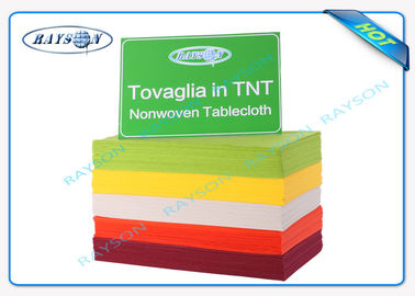 Shinning Red Color Non Woven Materials Tablecloth In Size 100cm x 100cm