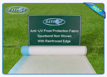 25.6m Wide Transparent Anti-UV Weed-control Mat for Agricultural , White Landscape Fabric